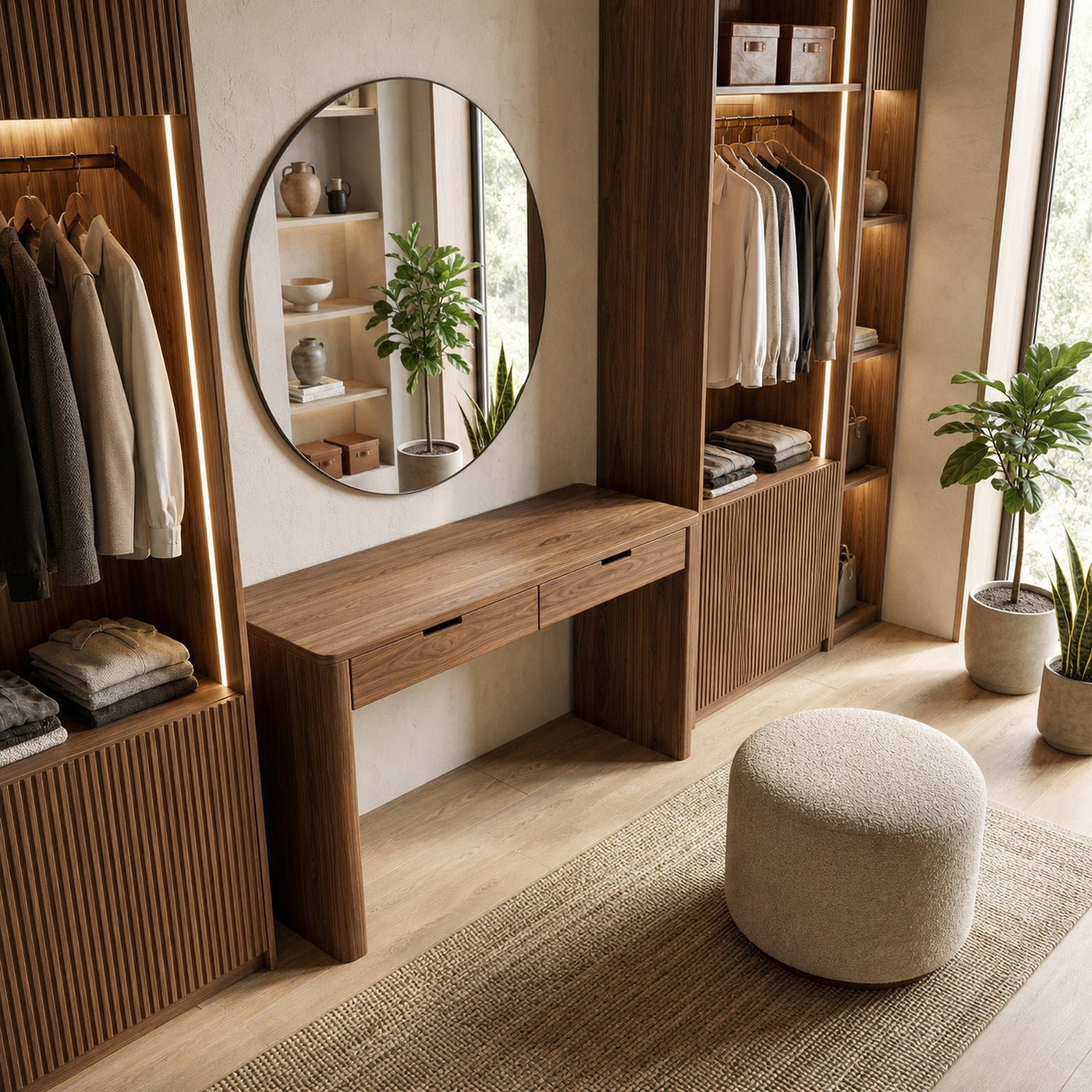 Rustic Dressing Table Natural Wood Organic Handmade Design For Bedroom - product view 6