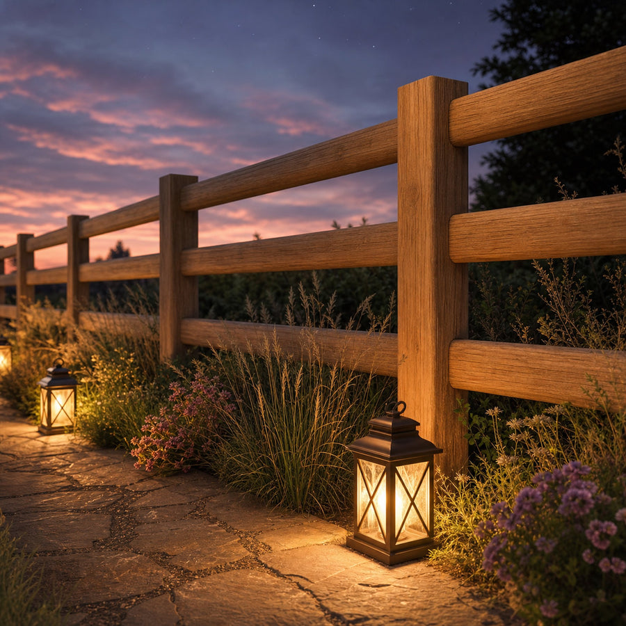 Rustic Farmhouse Fence Decor For Garden And Walkway