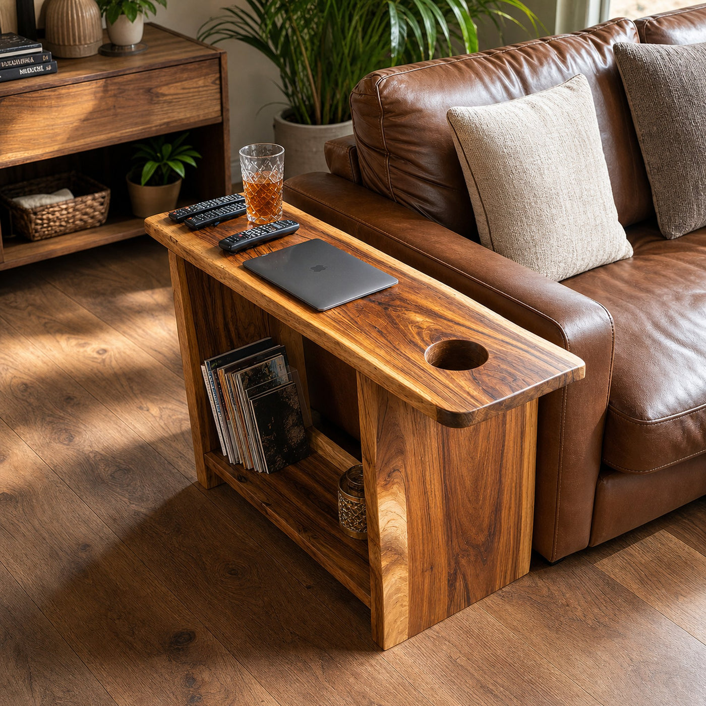 Rustic Farmhouse Side Table For Cozy Living Space