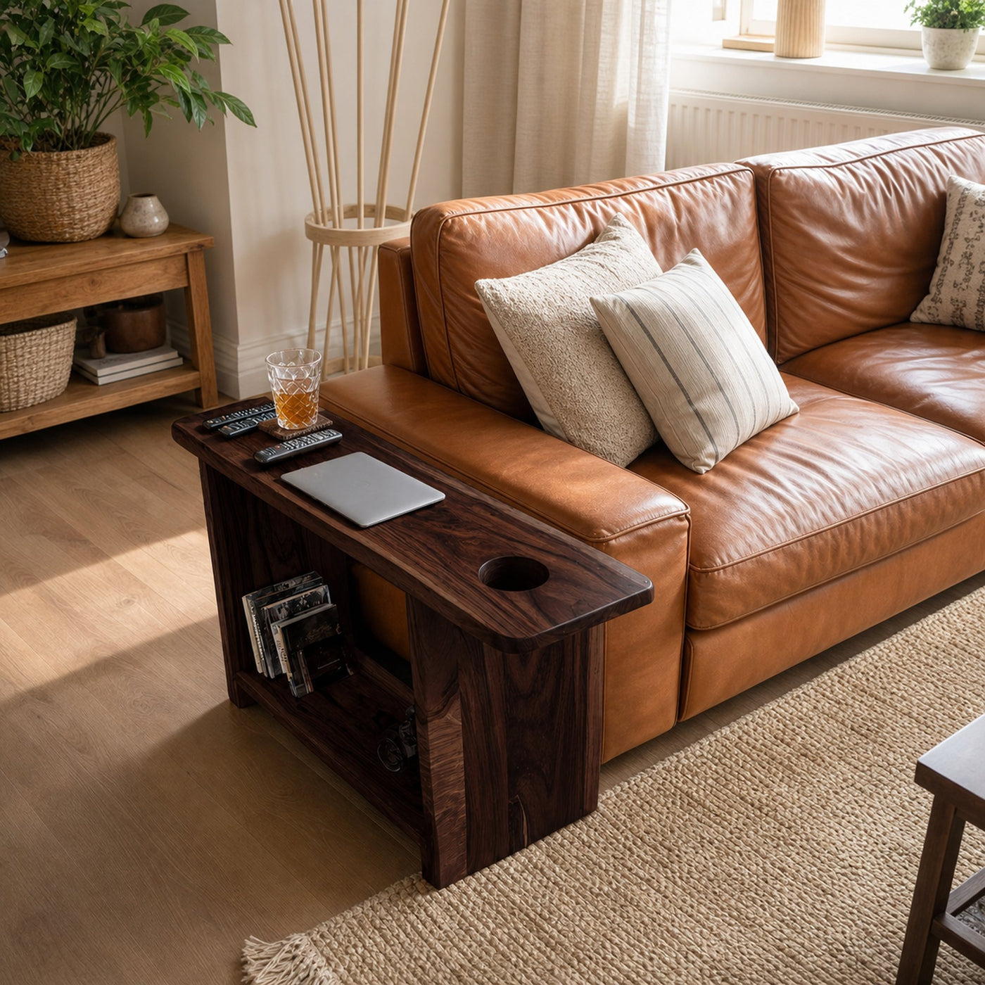 Rustic Farmhouse Side Table For Cozy Living Space - product view 7