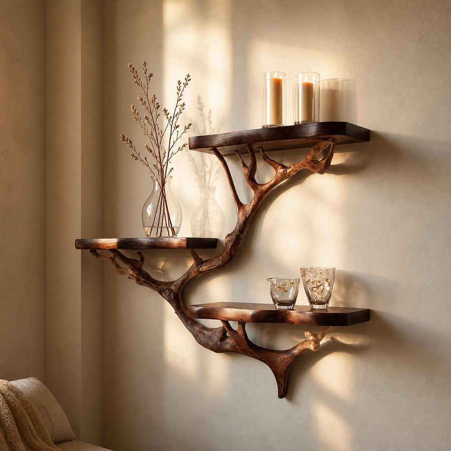 Rustic Floating Shelf Bedroom Or Living Room