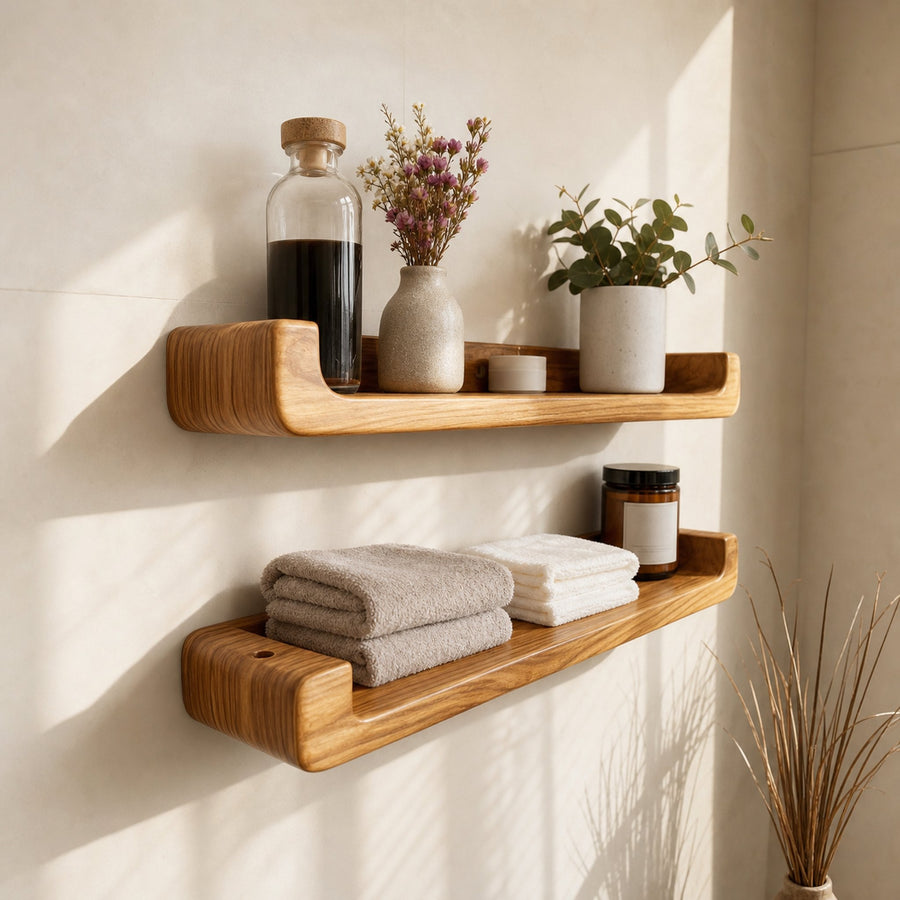 Rustic Floating Shelf Display Shelf