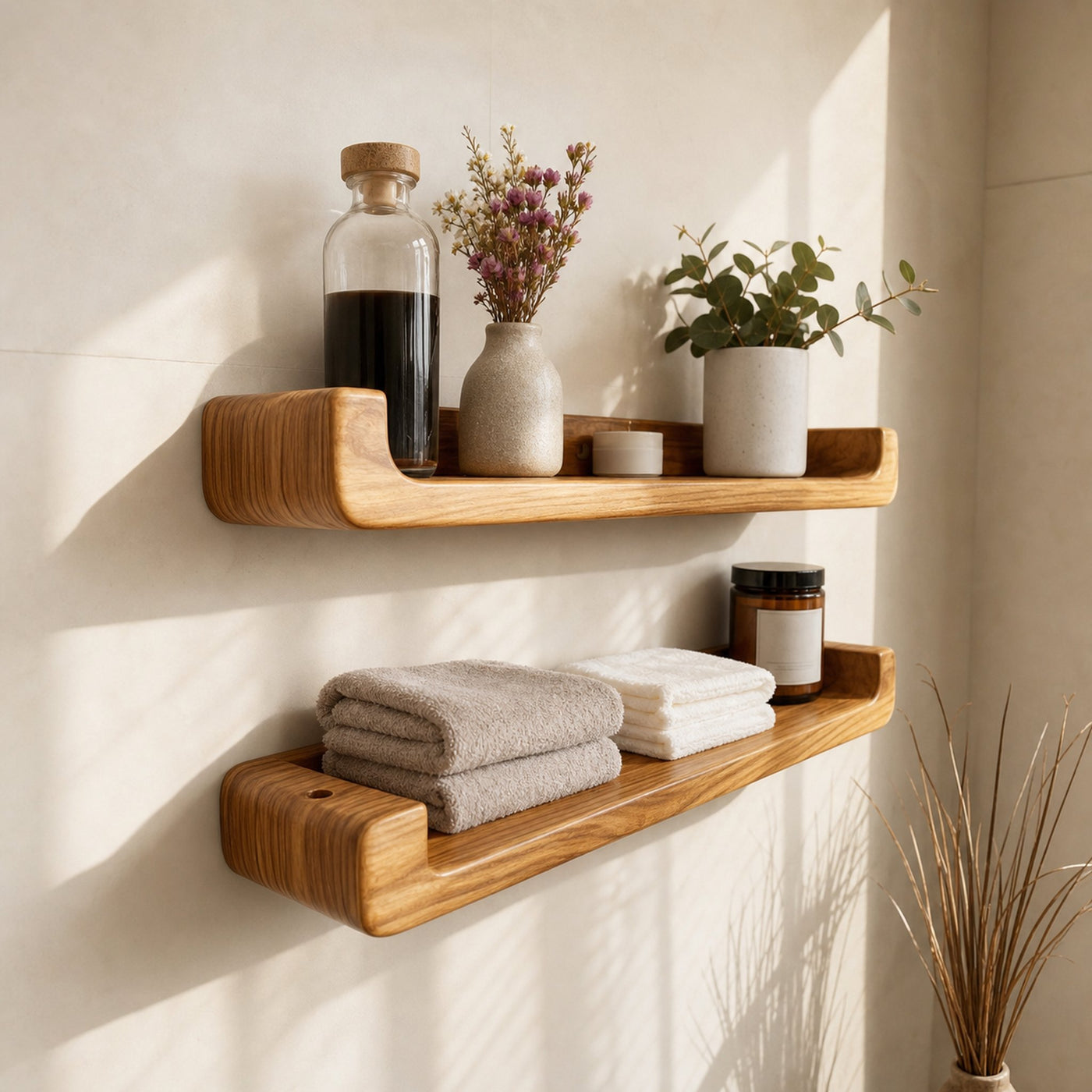 Rustic Floating Shelf Display Shelf