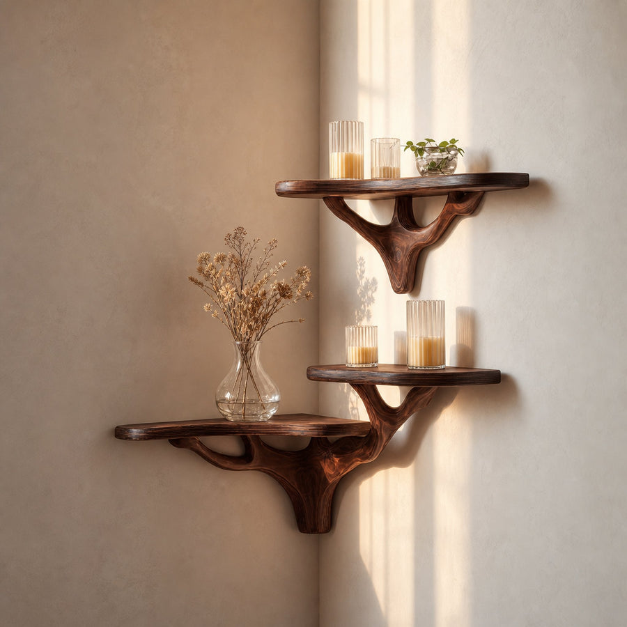 Rustic Floating Shelf Hallway Or Kitchen