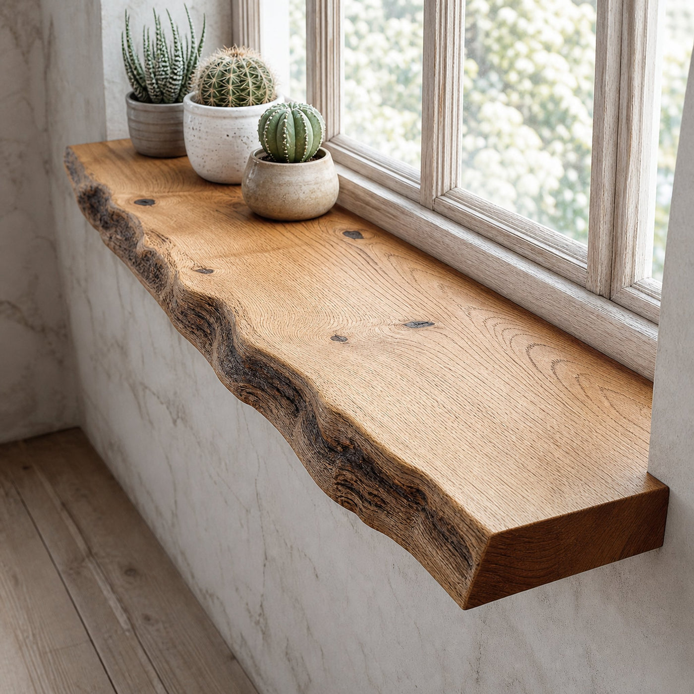 Rustic Floating Window Shelf Kitchen Dining Entryway