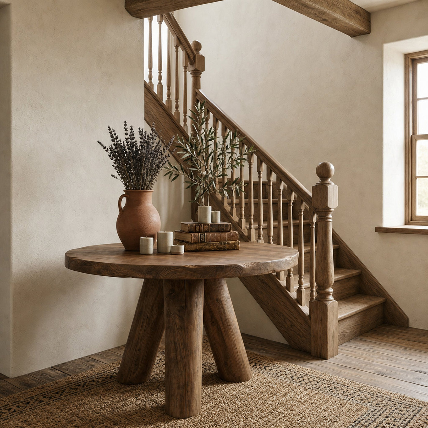 Rustic Foyer Table For Entryway And Living Room - product view 6