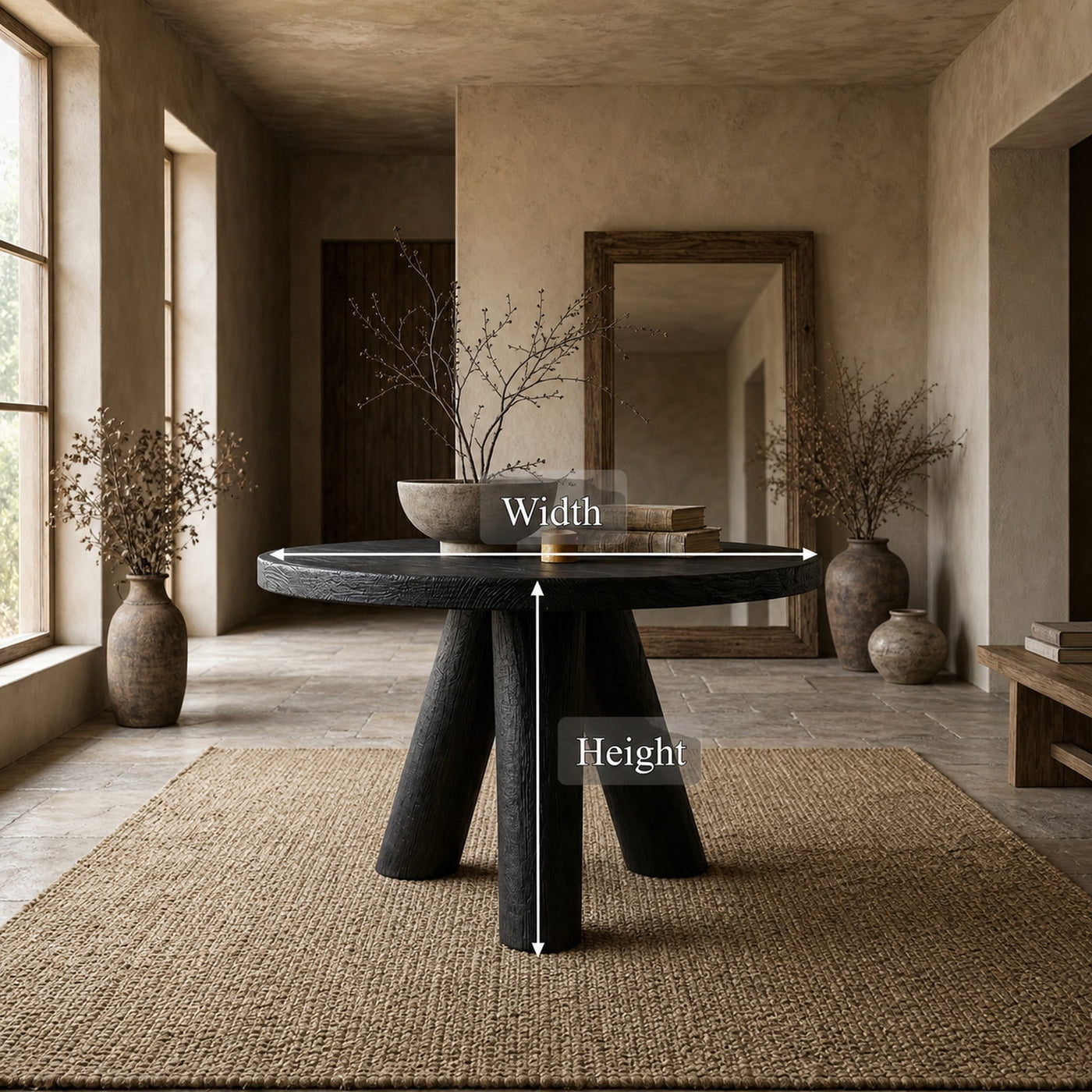 Rustic Foyer Table For Entryway And Living Room - product view 8