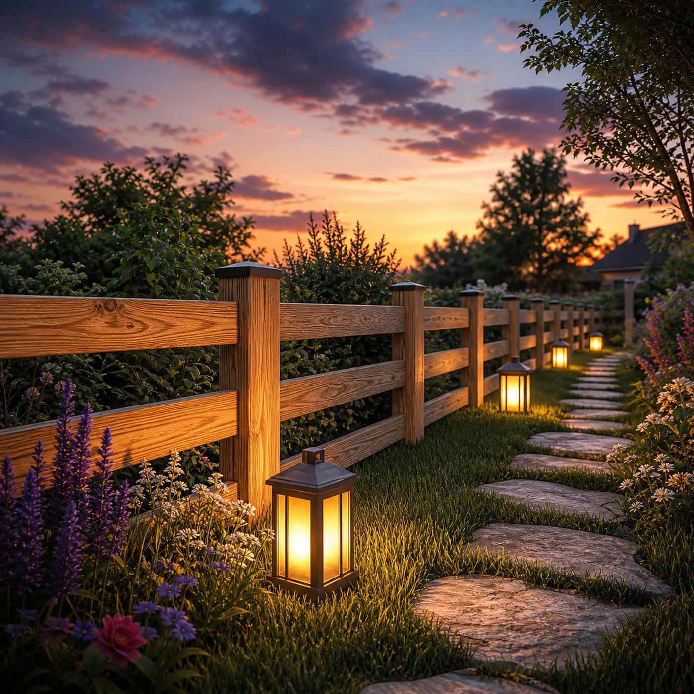 Rustic Garden Fence For Backyard And Outdoor Decor