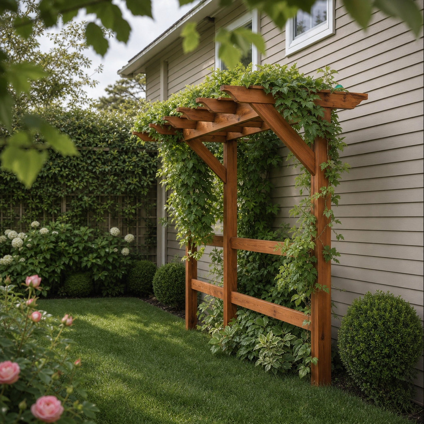 Rustic Garden Trellis For Outdoor Climbing Plants