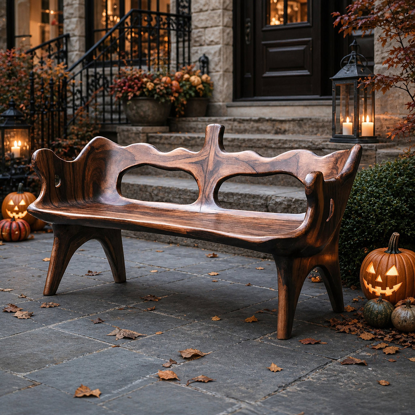 Rustic Halloween Patio Chair For Festive Outdoor Furniture Decor
