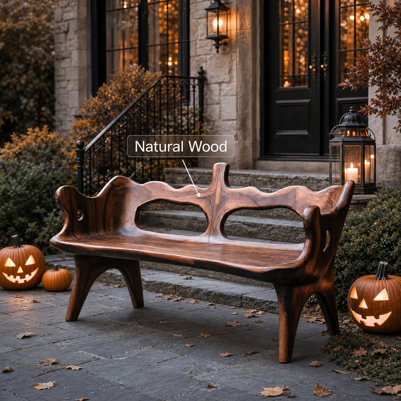 Rustic Halloween Patio Chair For Festive Outdoor Furniture Decor - product view 6