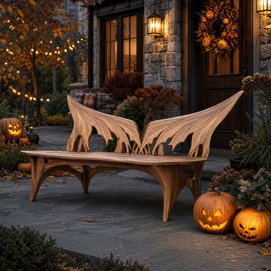 Rustic Halloween Patio Chair For Outdoor Halloween Porch Decor