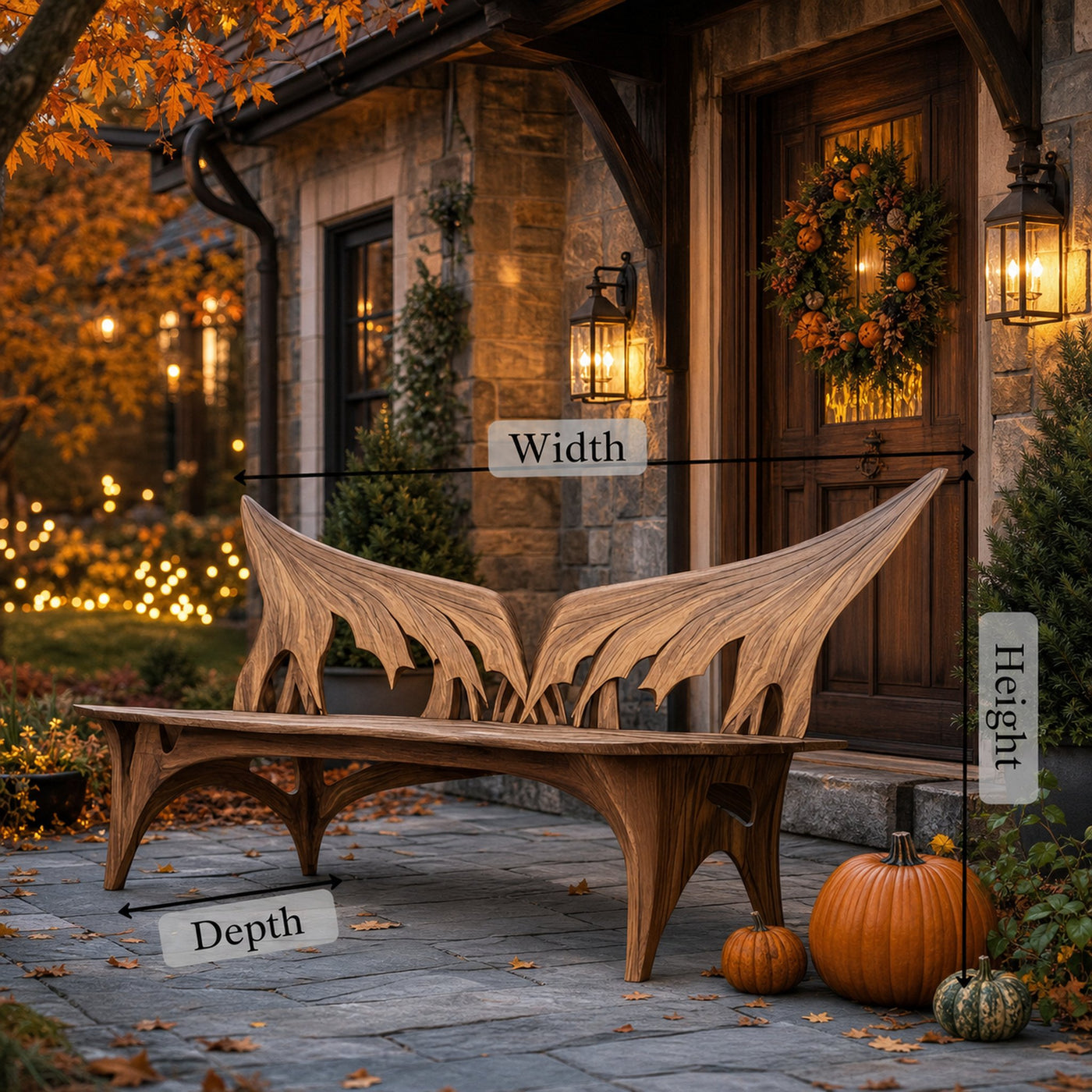 Rustic Halloween Patio Chair For Outdoor Halloween Porch Decor - product view 6