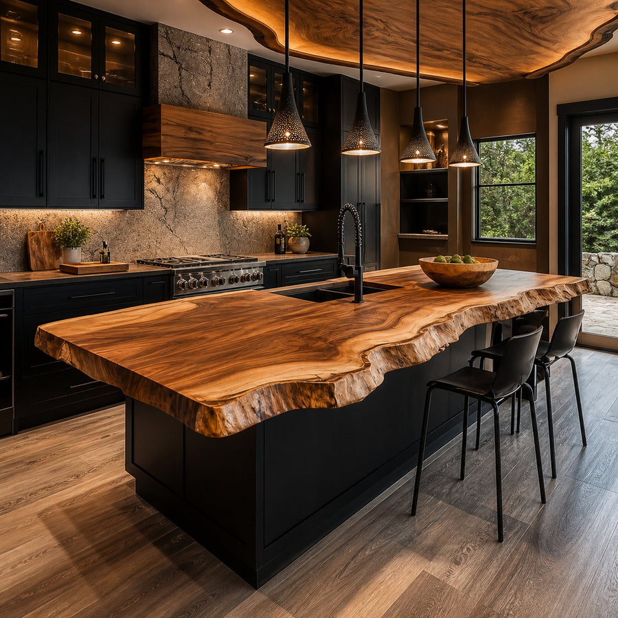 Rustic Industrial Luxury Kitchen Island Kitchen Or Home Bar