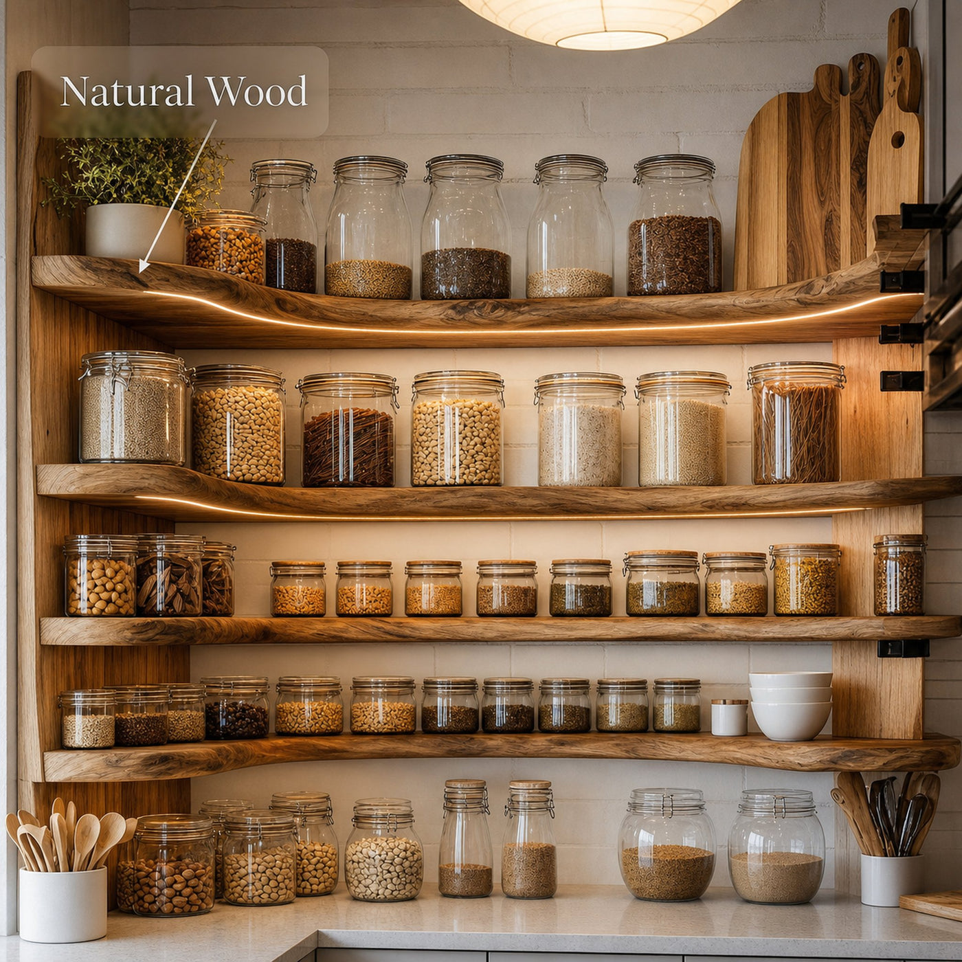 Rustic Kitchen Cabinet Spice Organizer For Furniture Decor - product view 6