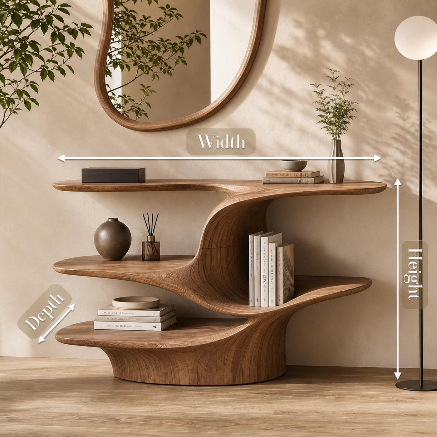 Rustic Live Edge Vanity For Bathroom Design And Storage - product view 8
