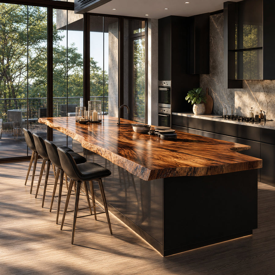 Rustic Luxury Live Edge Counter Kitchen Or Home Bar