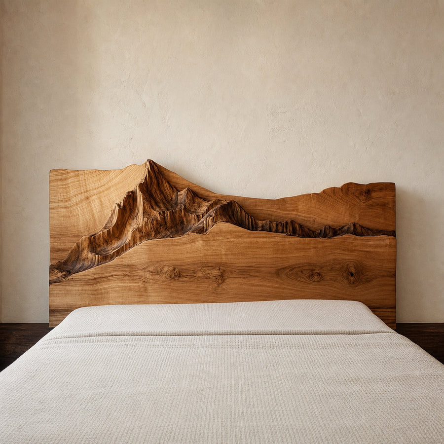 Rustic Organic Headboard For Bedroom Or Relaxing Area
