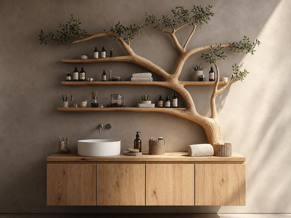 Rustic Organic Tree Branch Vanity Bathroom Or Spa Room