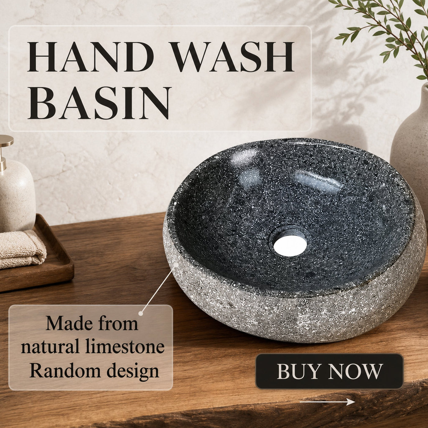 Rustic Organic Tree Branch Vanity Bathroom Or Spa Room - product view 6