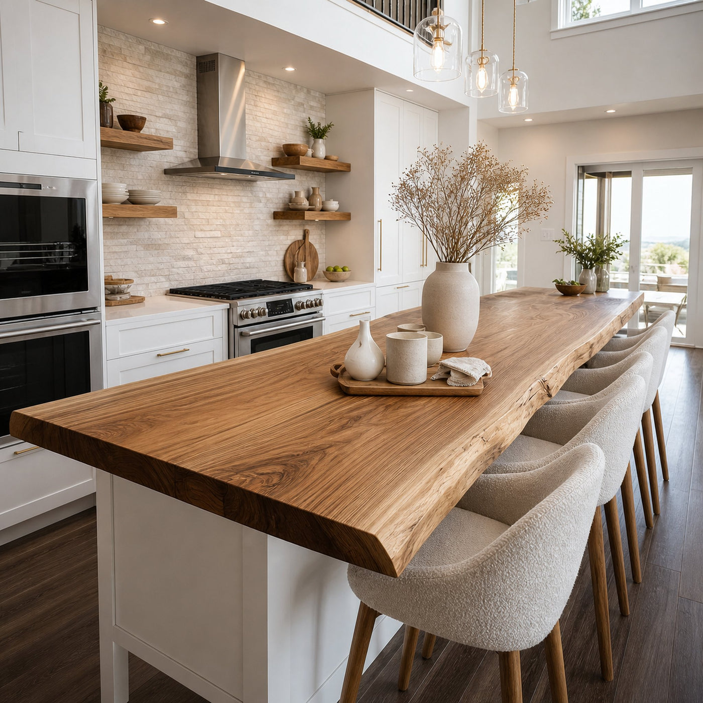 Rustic Scandinavian Kitchen Island Kitchen Or Dining Space