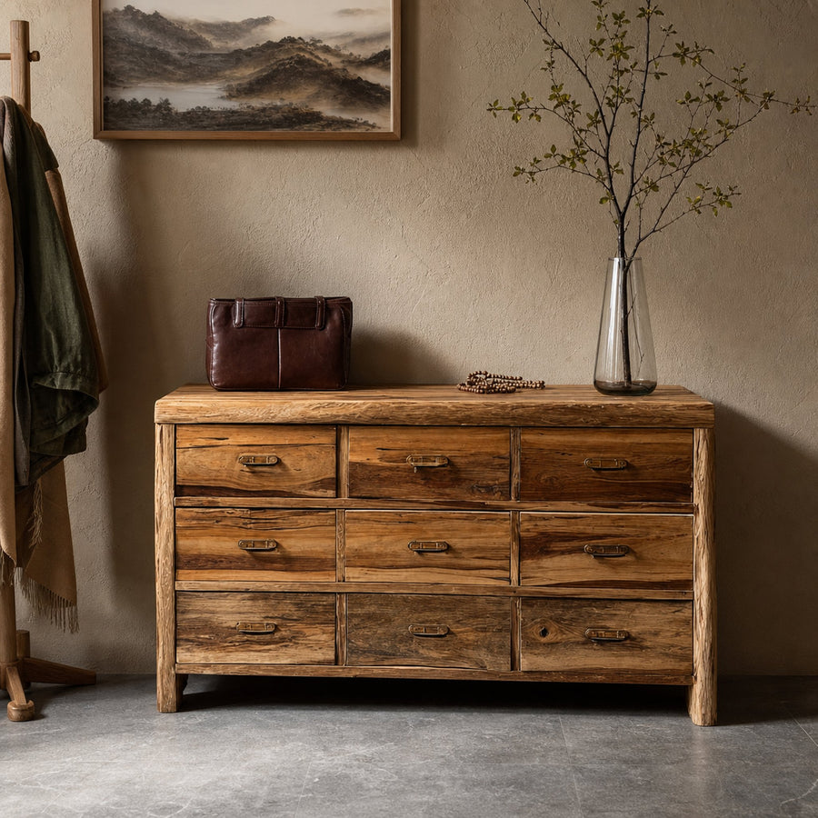 Rustic Sideboard Cabinet Entryway Living Room