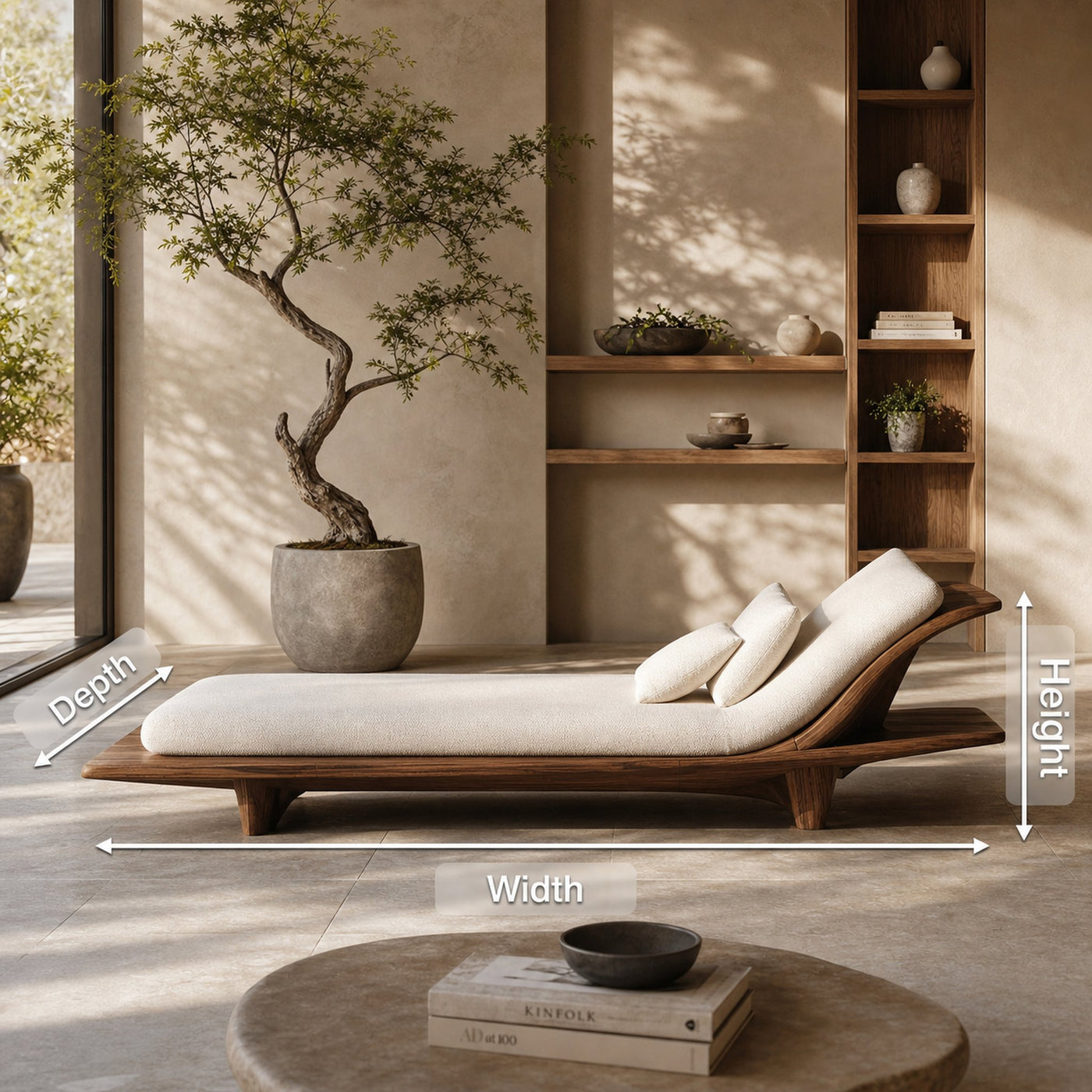 Rustic Solid Wood Garden Daybed For Bedroom Furniture Decoration - product view 7