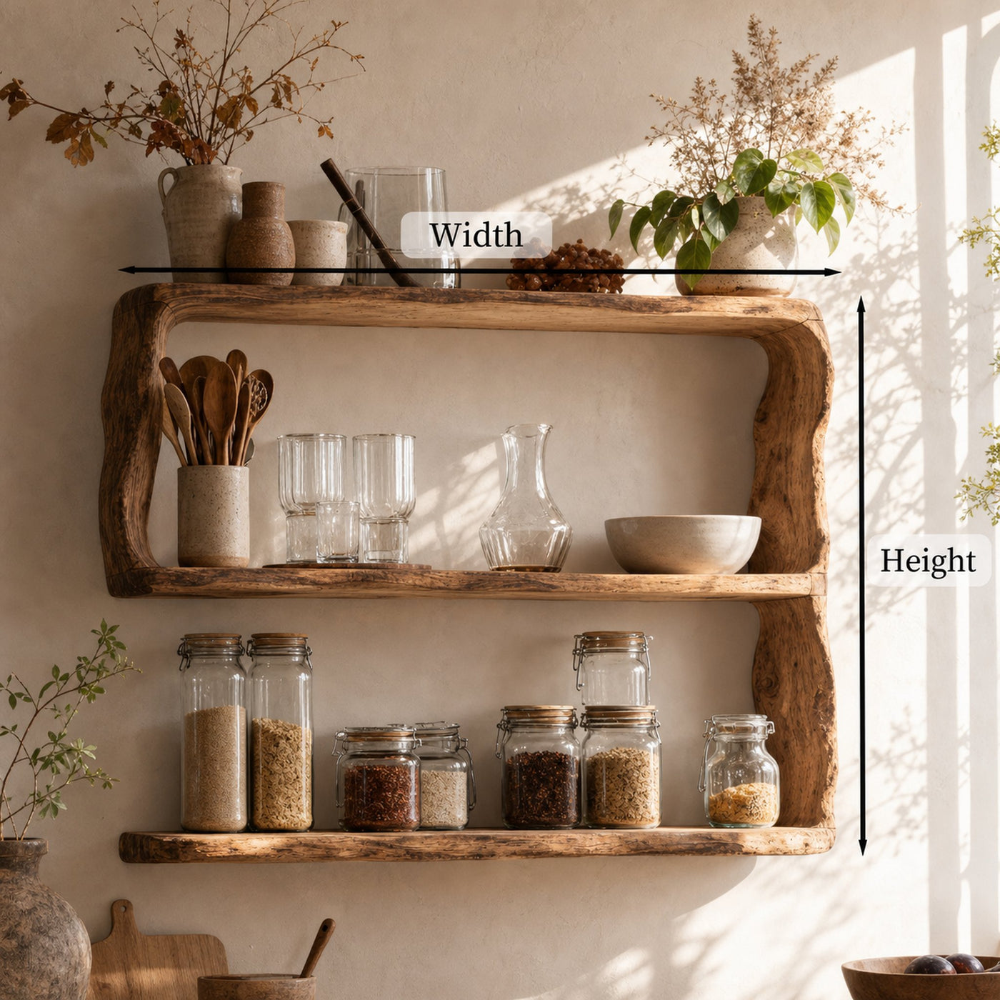 Rustic Solid Wood Kitchen Storage For Kitchen Decor - product view 6