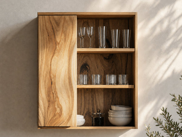 Rustic Solid Wood Kitchen Storage For Kitchen Design