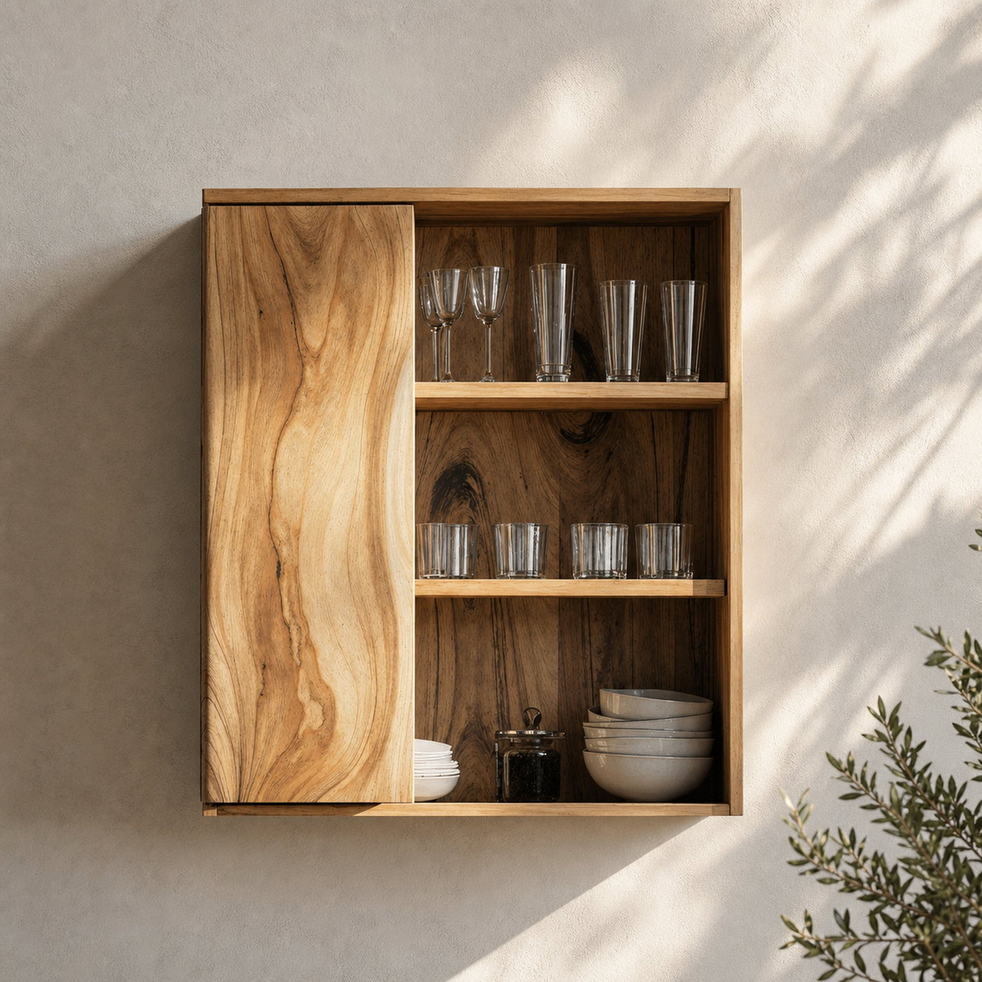 Rustic Solid Wood Kitchen Storage For Kitchen Design