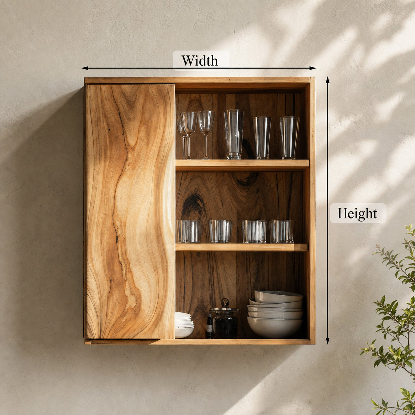 Rustic Solid Wood Kitchen Storage For Kitchen Design - product view 6