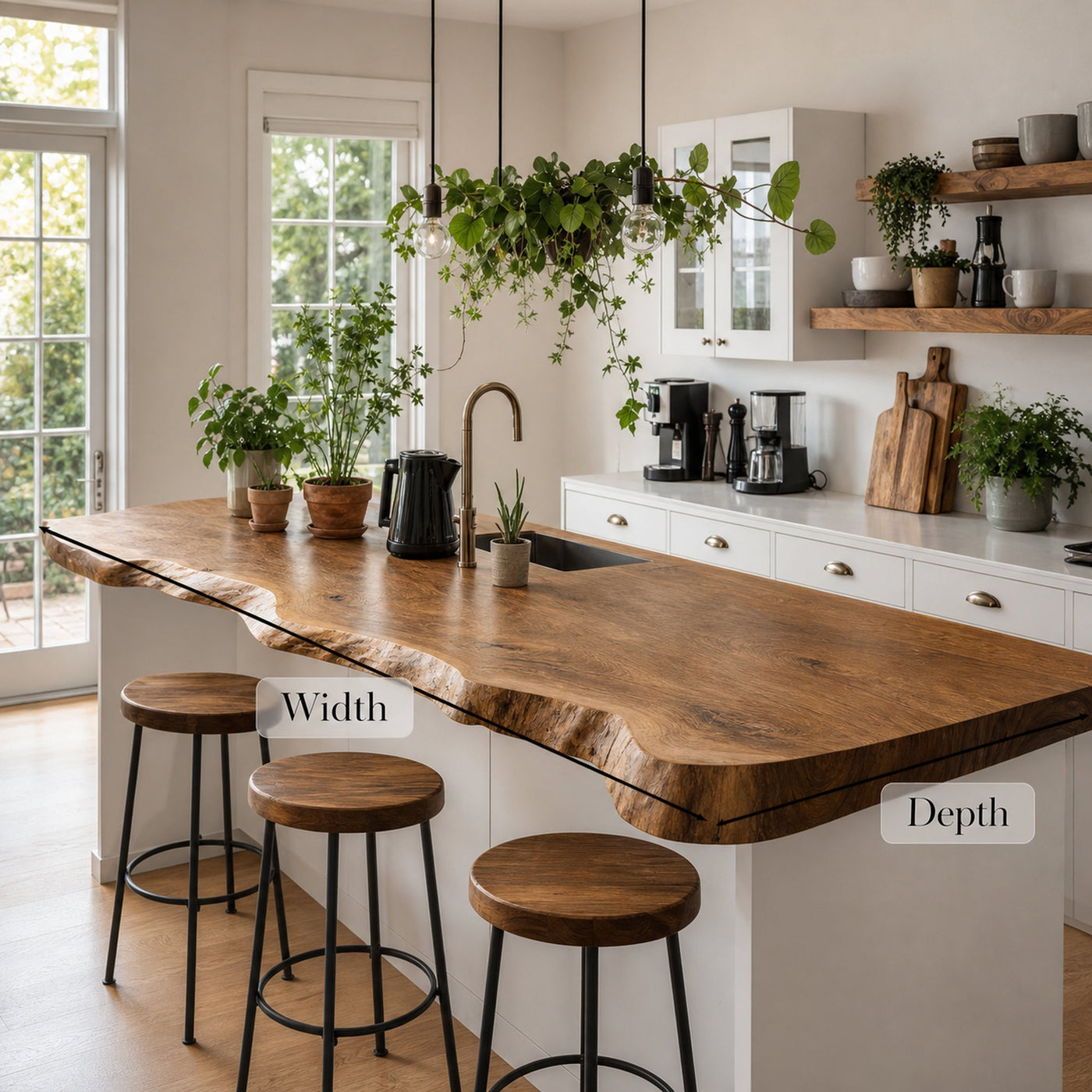 Rustic Solid Wood Kitchen Tabletop For Warm And Inviting Dining Space - product view 6