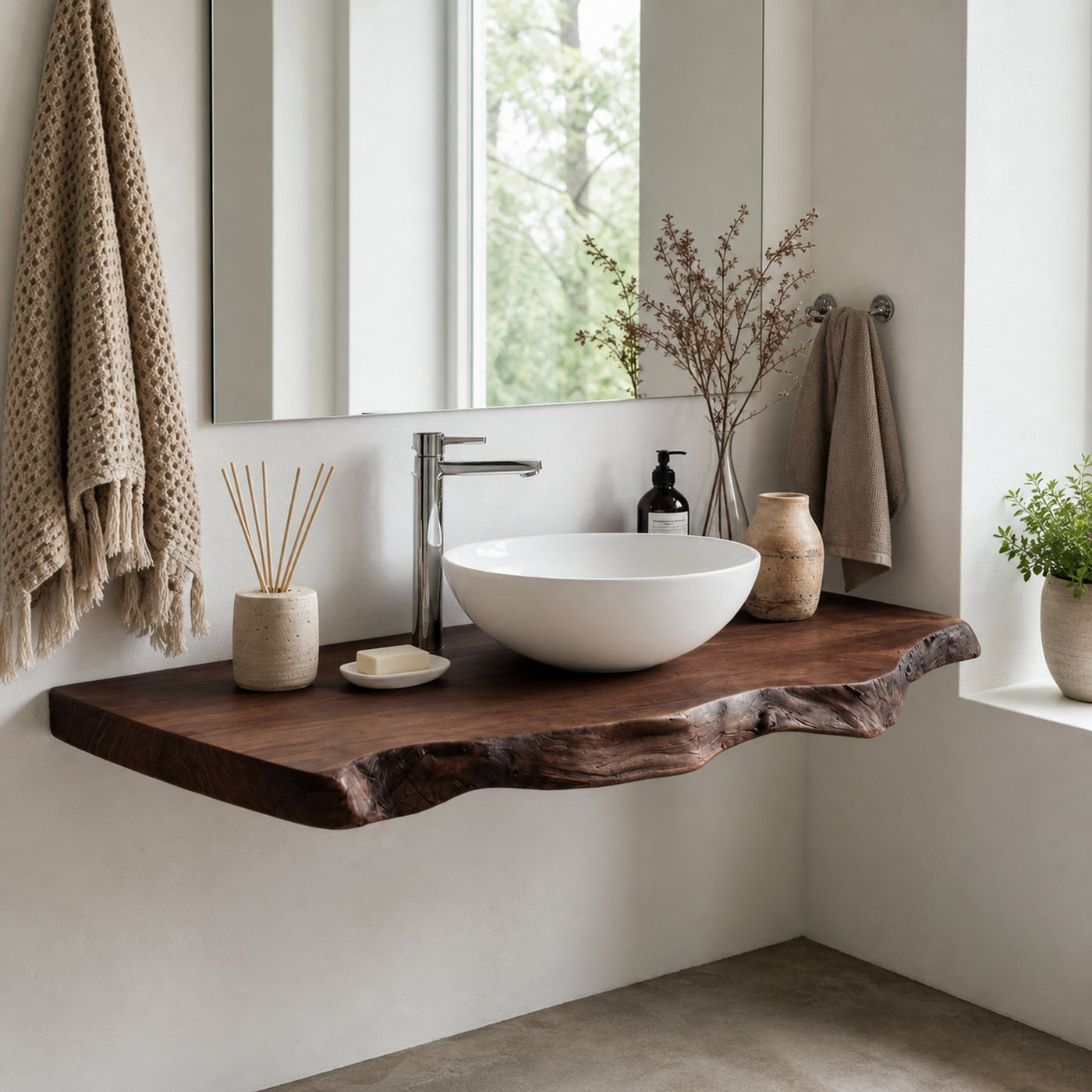 Rustic Solid Wood Vanity With Drawers For Bathroom - product view 7