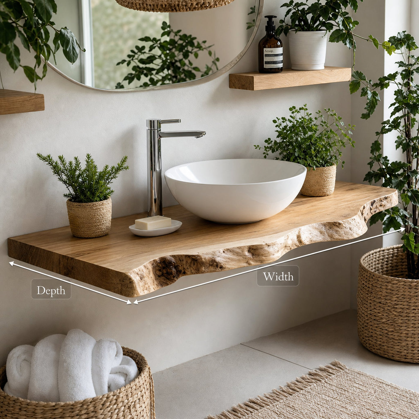 Rustic Solid Wood Vanity With Drawers For Bathroom - product view 8