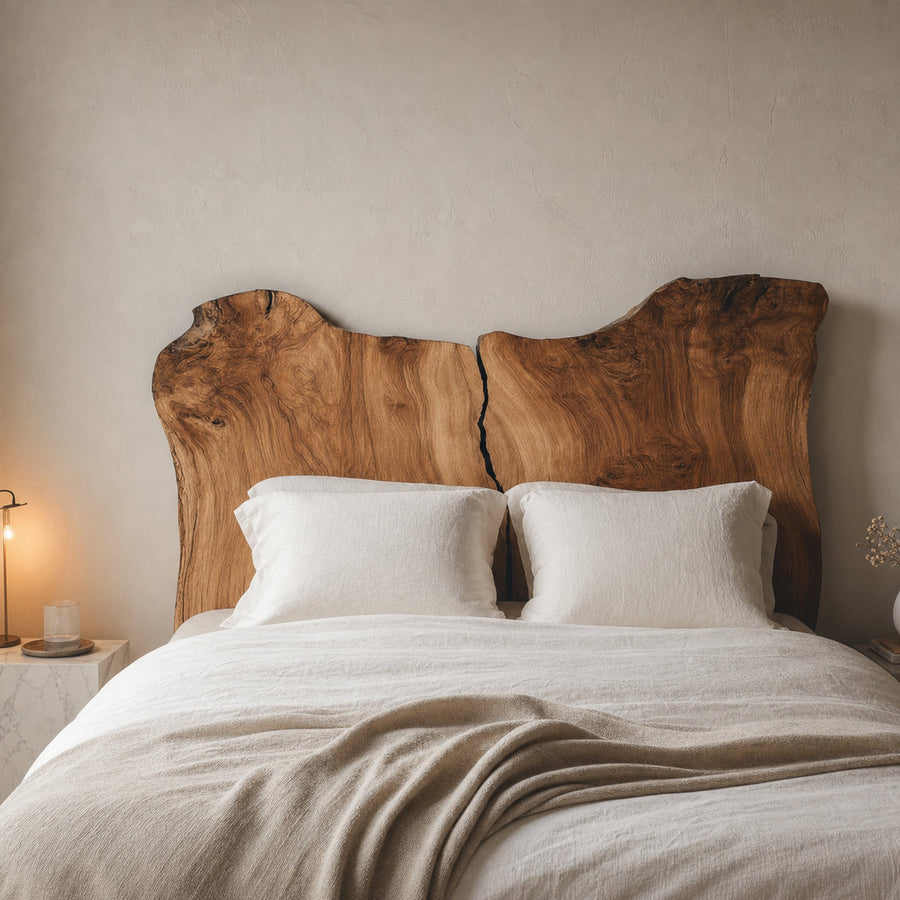 Rustic Split Headboard For Bedroom And Sleeping Space