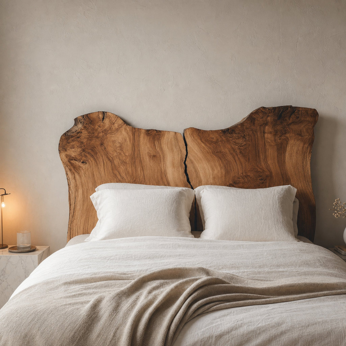 Rustic Split Headboard For Bedroom And Sleeping Space