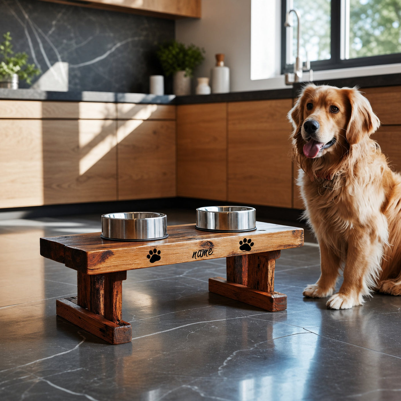 Rustic Style Handmade Dog Bowl For Kitchen Decor - product view 6