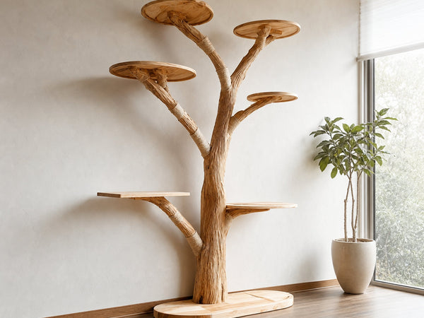Rustic Tree Cat Tower Home Office