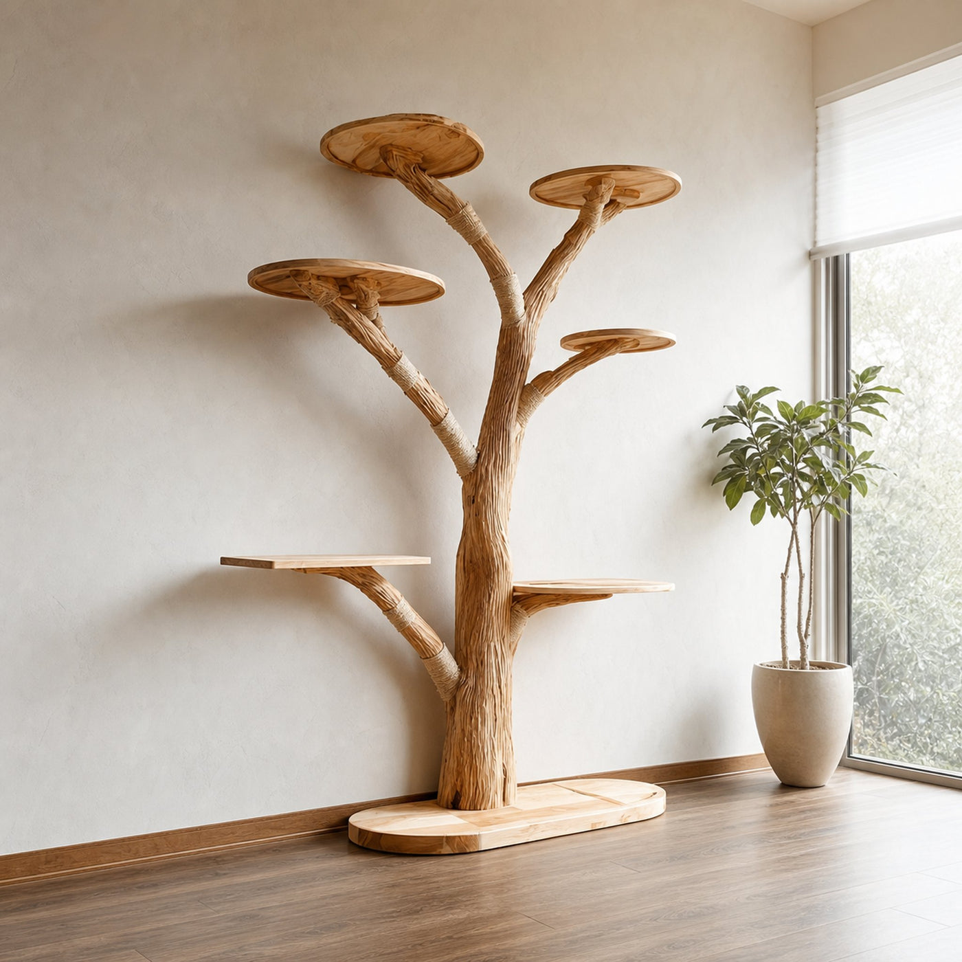 Rustic Tree Cat Tower Home Office