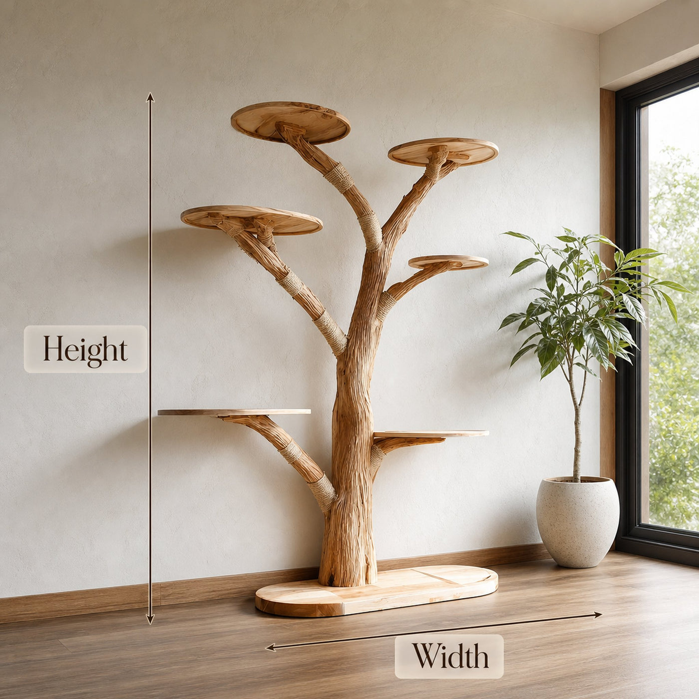 Rustic Tree Cat Tower Home Office - product view 6