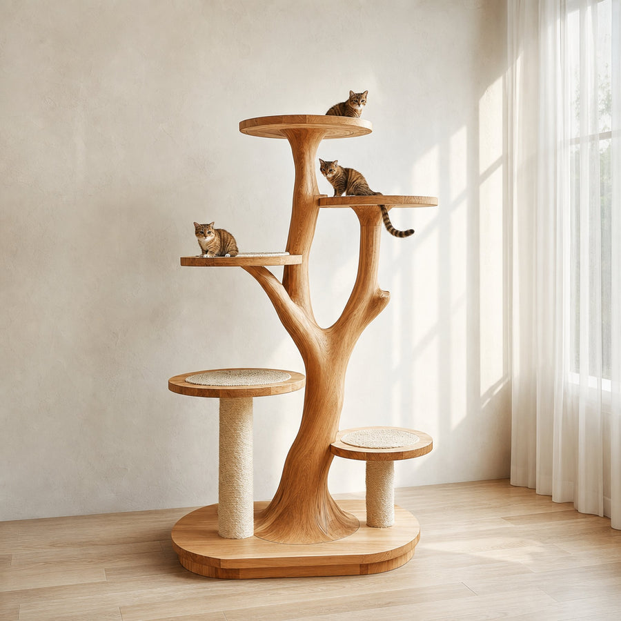 Rustic Tree Cat Tower Living Home Office
