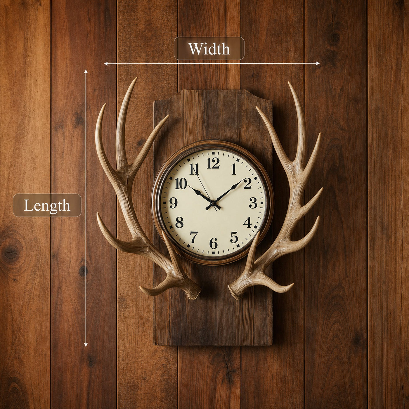 Rustic Tree Slice Wall Clock Kitchen Or Entryway - product view 6