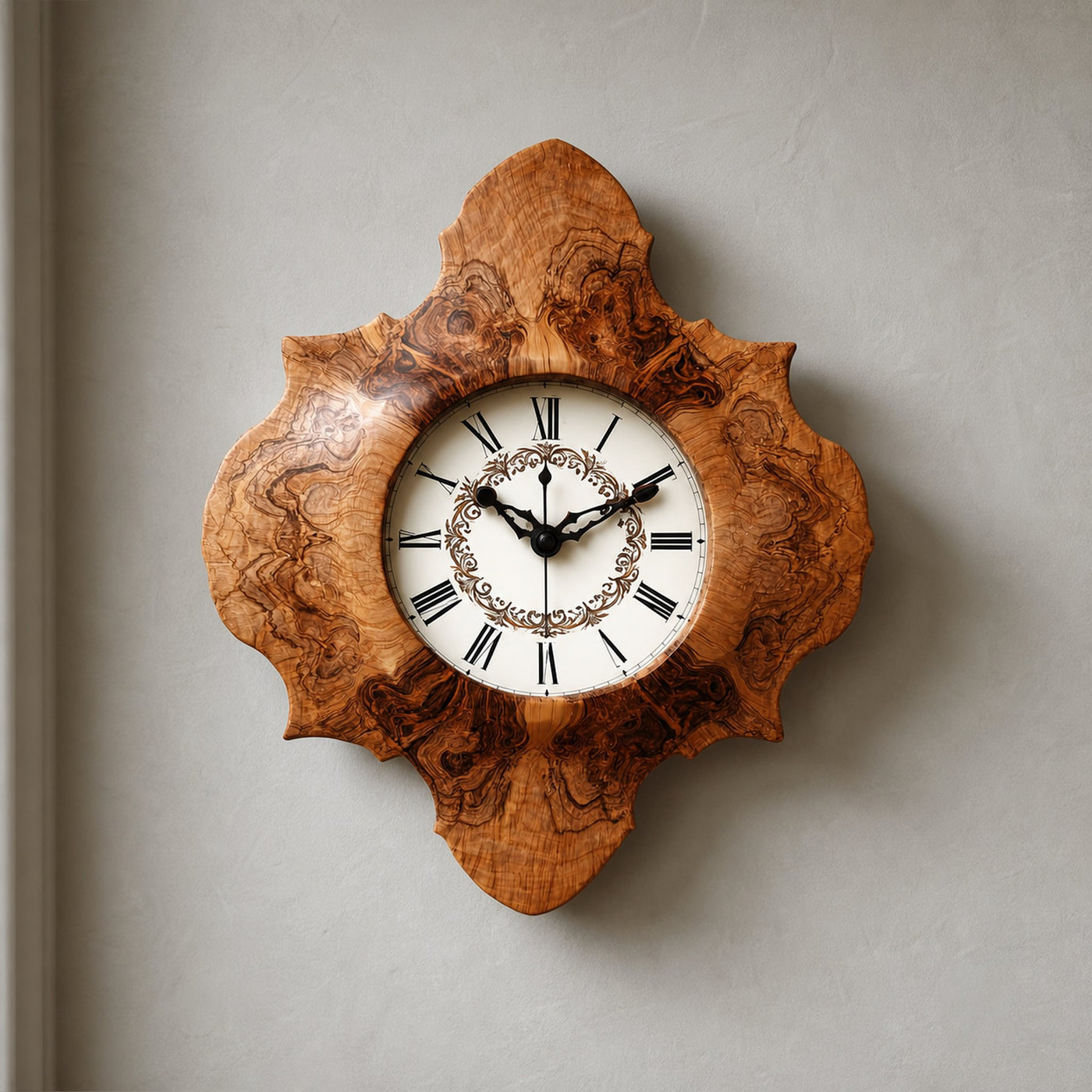 Rustic Unique Wood Wall Clock Living Room Or Dining Area