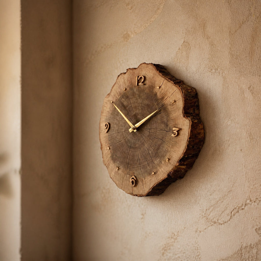 Rustic Vintage Wood Wall Clock Dining Room Or Office
