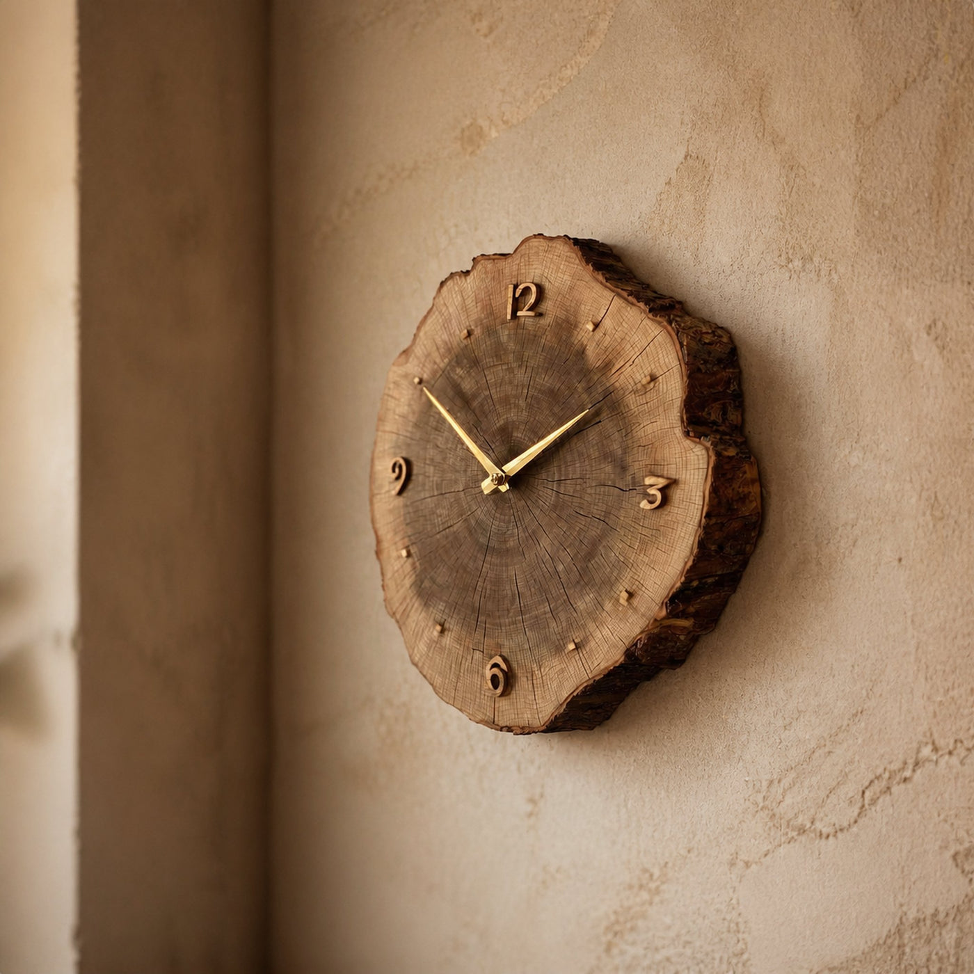 Rustic Vintage Wood Wall Clock Dining Room Or Office