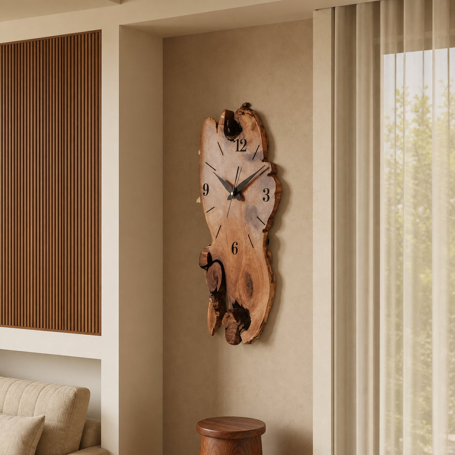 Rustic Wall Clock For Living Room Decor
