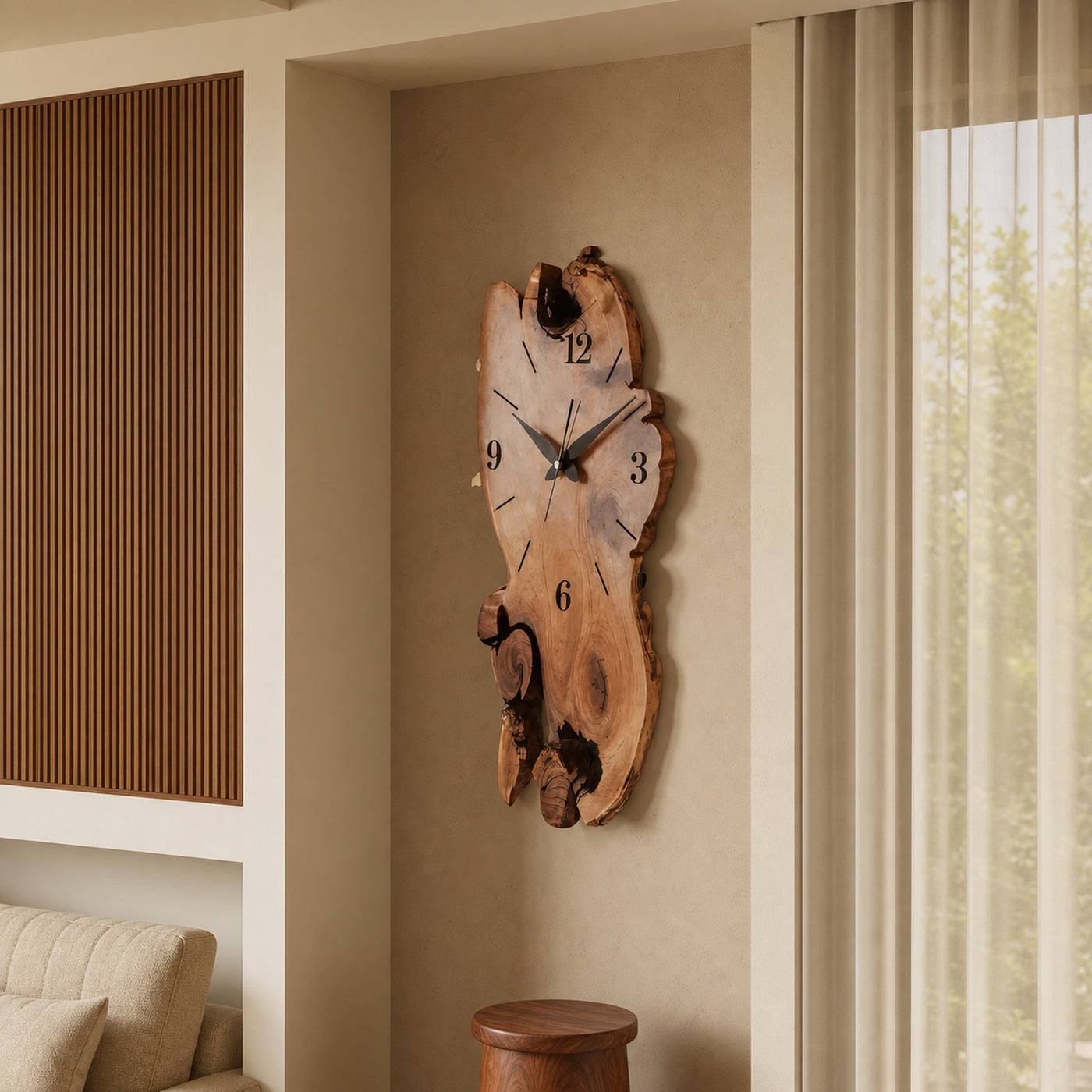 Rustic Wall Clock For Living Room Decor
