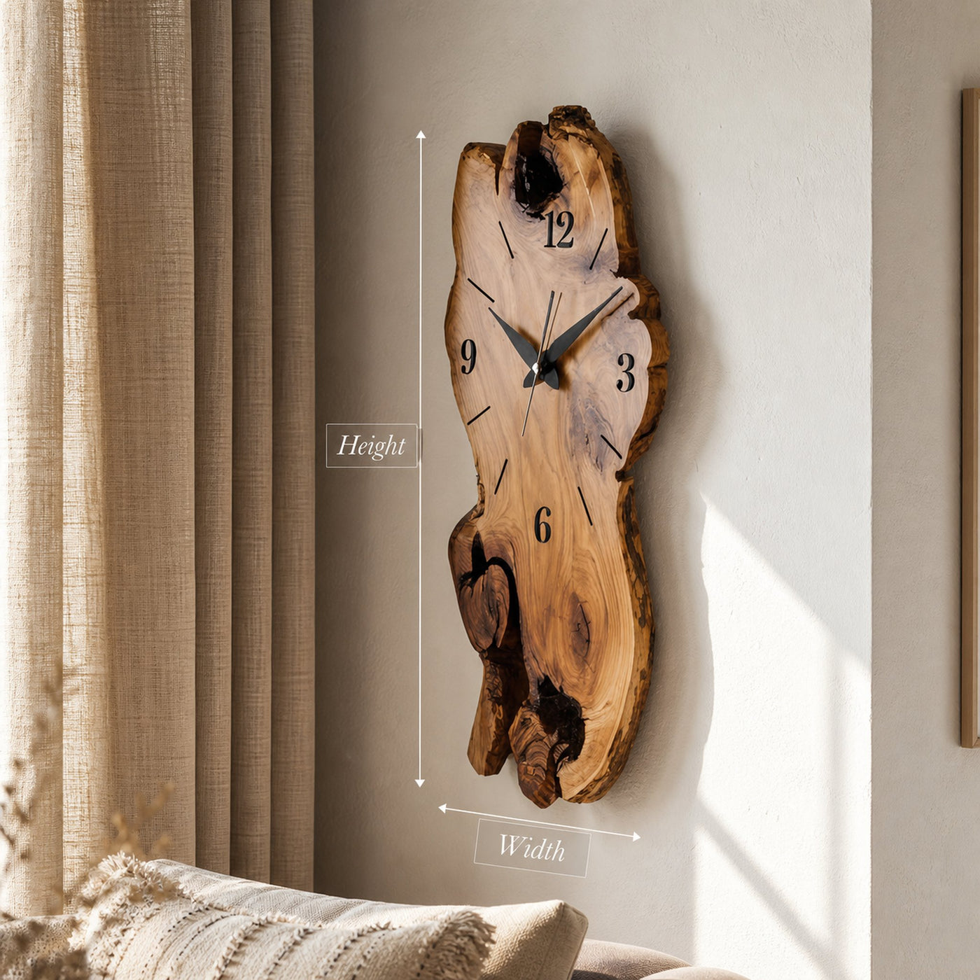 Rustic Wall Clock For Living Room Decor - product view 8