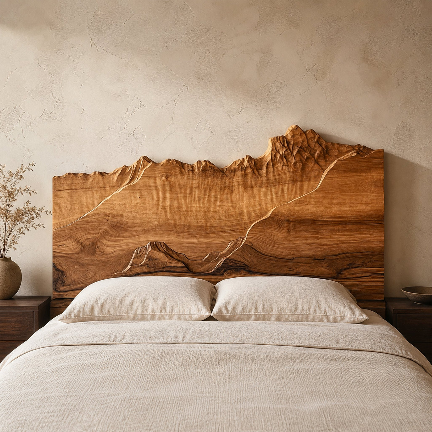 Rustic Wall Feature Headboard For Bedroom And Personal Space
