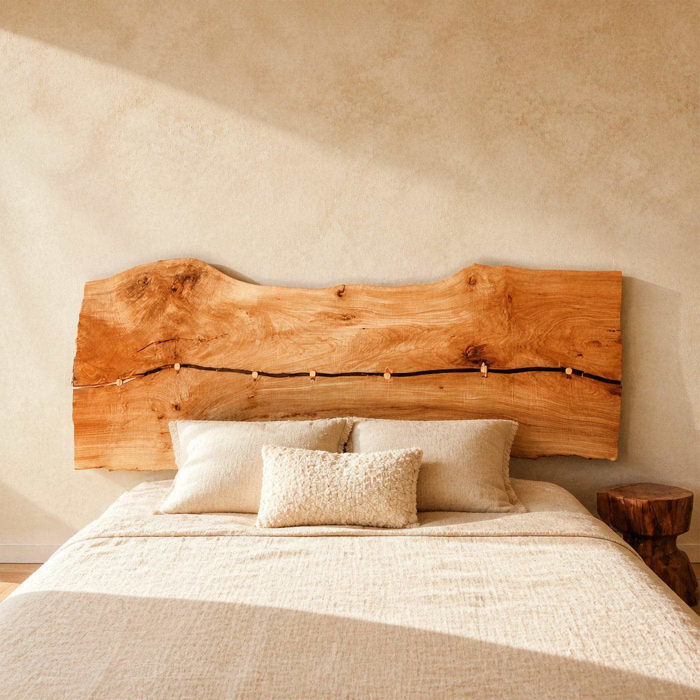 Rustic Wall Mounted Headboard For Bedroom And Home Space